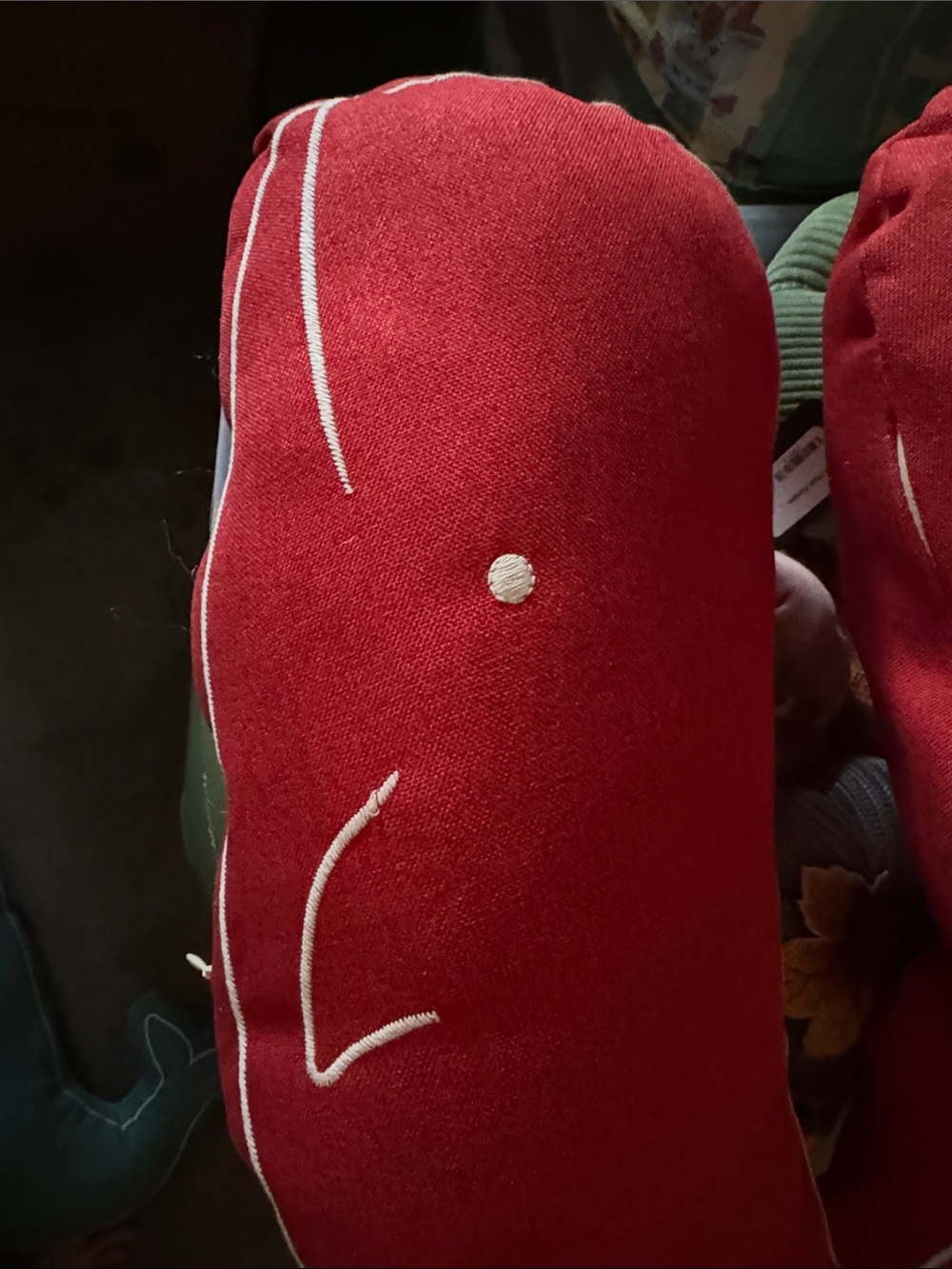 NWT Whale Accent Pillow, available in Red, Blue or Teal, Summer Accent Pillows - Picture 9 of 11